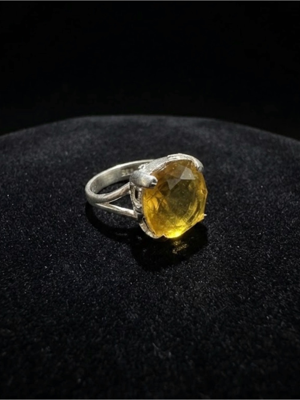 Citrine Sterling silver 925  stamped